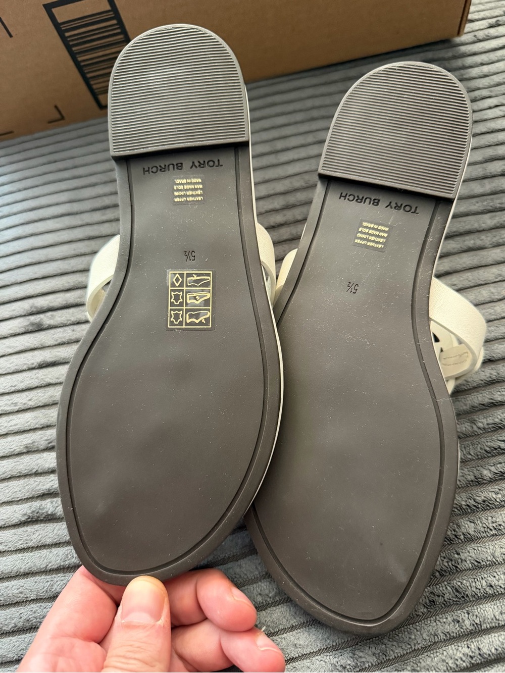 Tory Burch Women's Miller Soft Sandals, New Ivory, Off White, 5.5 Medium US - Picture 6 of 6